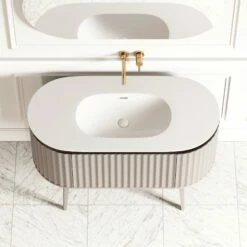 Lusso Regent Curved Velvet Beige Vanity Unit 1200mm 12 Lusso Regent Curved Velvet Beige Vanity Unit 1200mm -LUSSO STONE Sales lusso regent curved velvet beige vanity unit 1200mm p6597 42524 zoom