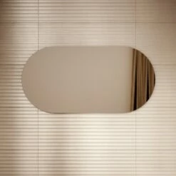 Lusso Regent Oval Mirror With Demister And Light 1200mm -LUSSO STONE Sales lusso regent oval mirror with demister and light 1200mm p6609 45541 zoom