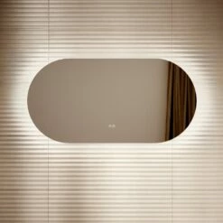 Lusso Regent Oval Mirror With Demister And Light 1200mm -LUSSO STONE Sales lusso regent oval mirror with demister and light 1200mm p6609 45542 zoom