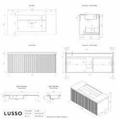 Luv Fluted Vanity Unit With Stone Basin (Matte Blue 1200mm) -LUSSO STONE Sales luv fluted vanity unit with stone basin matte blue 1200mm p3163 40414 zoom