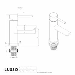 Luxe Basin Monobloc Mixer Tap Brushed Gold -LUSSO STONE Sales luxe basin monobloc mixer tap brushed gold p1344 44265 zoom