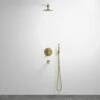 Luxe Brushed Gold 3 Way Thermostatic Shower With Handheld Shower & Bath Spout -LUSSO STONE Sales luxe brushed gold 3 way thermostatic shower with handheld shower bath spout p1345 15175 zoom
