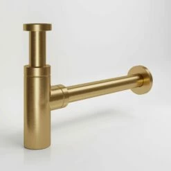 Luxe Brushed Gold Round Bottle Trap