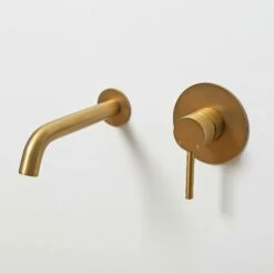 Luxe Brushed Gold Wall Mounted Bath Mixer Tap 9 Luxe Brushed Gold Wall Mounted Bath Mixer Tap -LUSSO STONE Sales luxe brushed gold wall mounted bath mixer tap p1350 8319 zoom