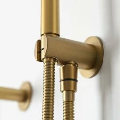 Luxe Brushed Gold Wall Mounted Bath Shower Mixer Tap -LUSSO STONE Sales luxe brushed gold wall mounted bath shower mixer tap p1299 8303 zoom