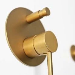 Luxe Brushed Gold Wall Mounted Bath Shower Mixer Tap -LUSSO STONE Sales luxe brushed gold wall mounted bath shower mixer tap p1299 8304 zoom
