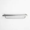 Luxe Brushed Stainless Towel Shelf With Rail 600mm