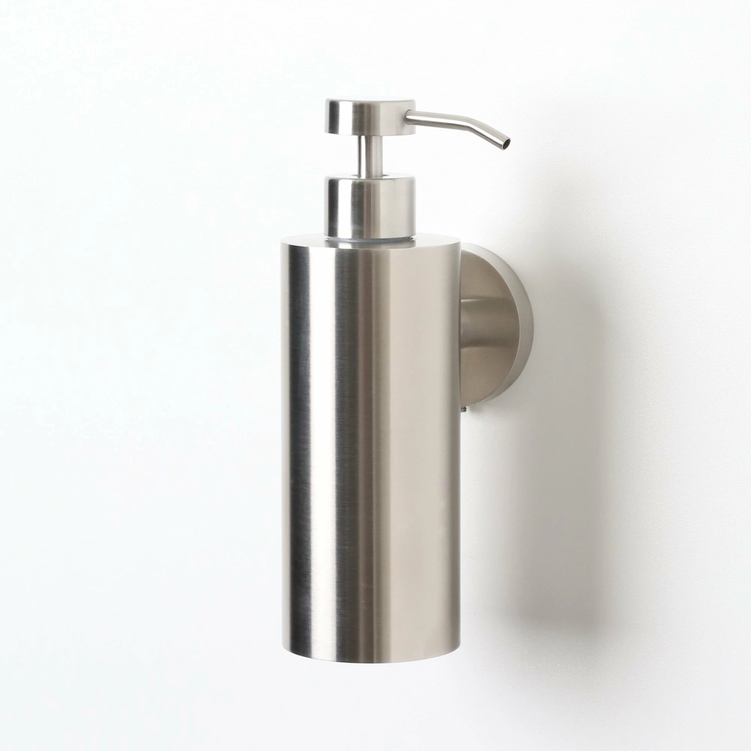 Luxe Brushed Stainless Wall Mounted Soap Dispenser 4 Luxe Brushed Stainless Wall Mounted Soap Dispenser - Image 2