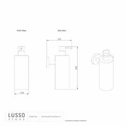 Luxe Brushed Stainless Wall Mounted Soap Dispenser 9 Luxe Brushed Stainless Wall Mounted Soap Dispenser -LUSSO STONE Sales luxe brushed stainless wall mounted soap dispenser p1363 14664 zoom