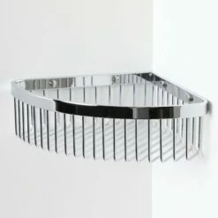 Luxe Chrome Corner Shower Storage Basket -LUSSO STONE Sales luxe chrome corner shower storage basket p1867 11370 zoom