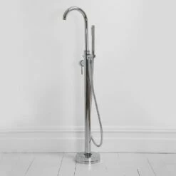 Luxe Chrome Floorstanding Bath Shower Mixer Tap