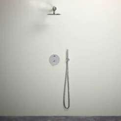 Luxe Chrome Thermostatic Shower With Handheld Shower