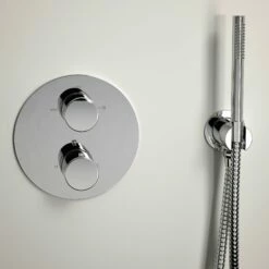Luxe Chrome Thermostatic Shower With Handheld Shower 8 Luxe Chrome Thermostatic Shower With Handheld Shower -LUSSO STONE Sales luxe chrome thermostatic shower with handheld shower p752 5477 zoom