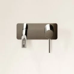 Luxe Chrome Wall Mounted Basin Mixer Tap V2 -LUSSO STONE Sales luxe chrome wall mounted basin mixer tap v2 p1357 46014 zoom