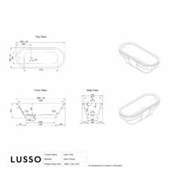 Luxe Freestanding Stone Bath 1800mm -LUSSO STONE Sales luxe freestanding stone bath 1800mm p1262 41640 zoom