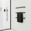 Luxe Matte Black 3 Bar Towel Rail 600mm -LUSSO STONE Sales luxe matte black 3 bar towel rail 600mm p5045 27705 image