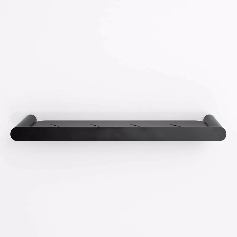 Luxe Matte Black Bathroom Shower Storage Shelf 3 Luxe Matte Black Bathroom Shower Storage Shelf