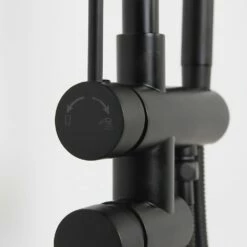 Luxe Matte Black Floorstanding Bath Shower Mixer Tap -LUSSO STONE Sales luxe matte black floorstanding bath shower mixer tap p535 3561 image