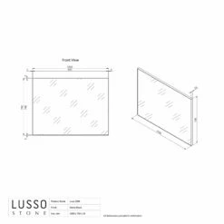 Luxe Matte Black Mirror 1000mm -LUSSO STONE Sales luxe matte black mirror 1000mm p1421 12902 zoom