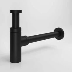 Luxe Matte Black Round Bottle Trap