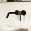 Luxe Matte Black Wall Mounted Basin Mixer Tap V1 -LUSSO STONE Sales luxe matte black wall mounted basin mixer tap v1 p973 45978 zoom