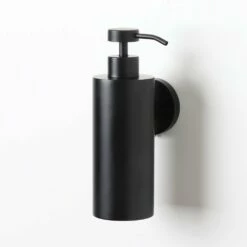 Luxe Matte Black Wall Mounted Soap Dispenser -LUSSO STONE Sales luxe matte black wall mounted soap dispenser p1359 13150 image