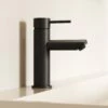 Luxe Monobloc Basin Mixer Tap Matte Black -LUSSO STONE Sales luxe monobloc basin mixer tap matte black p478 43849 zoom