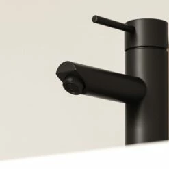 Luxe Monobloc Basin Mixer Tap Matte Black -LUSSO STONE Sales luxe monobloc basin mixer tap matte black p478 43851 zoom