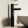 Luxe Monobloc Tall Basin Mixer Tap Matte Black -LUSSO STONE Sales luxe monobloc tall basin mixer tap matte black p476 45504 zoom