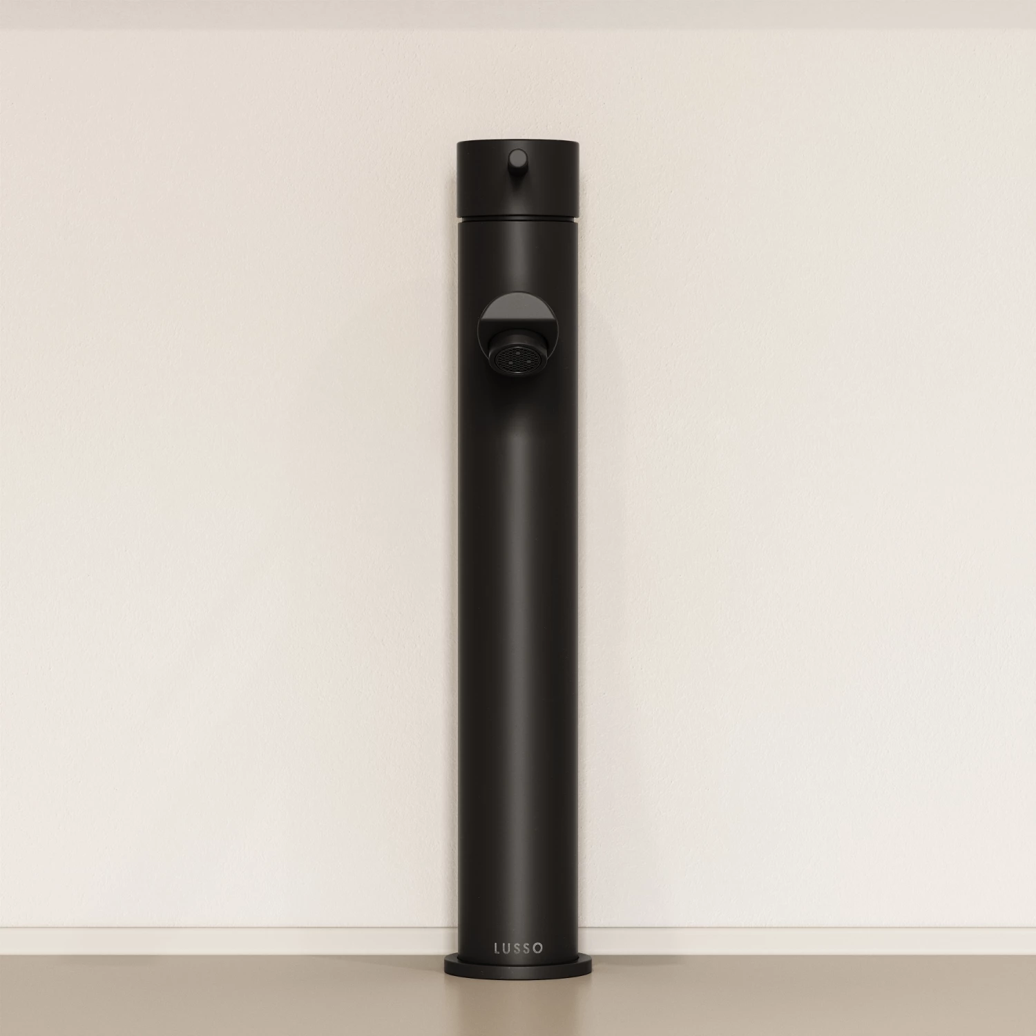 Luxe Monobloc Tall Basin Mixer Tap Matte Black 4 Luxe Monobloc Tall Basin Mixer Tap Matte Black - Image 2