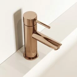 Luxe Rose Gold Basin Monobloc Mixer Tap -LUSSO STONE Sales luxe rose gold basin monobloc mixer tap p1123 43844 zoom