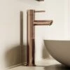 Luxe Rose Gold Basin Tall Monobloc Mixer Tap 1 Luxe Rose Gold Basin Tall Monobloc Mixer Tap -LUSSO STONE Sales luxe rose gold basin tall monobloc mixer tap p1124 45513 zoom
