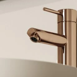 Luxe Rose Gold Basin Tall Monobloc Mixer Tap -LUSSO STONE Sales luxe rose gold basin tall monobloc mixer tap p1124 45516 zoom