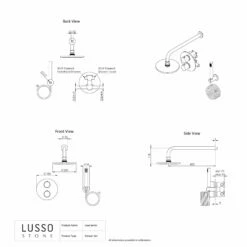 Luxe Rose Gold Thermostatic Shower With Handheld Shower -LUSSO STONE Sales luxe rose gold thermostatic shower with handheld shower p1153 15686 zoom