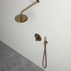 Luxe Rose Gold Thermostatic Shower With Handheld Shower -LUSSO STONE Sales luxe rose gold thermostatic shower with handheld shower p1153 6968 zoom