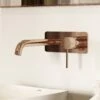 Luxe Rose Gold Wall Mounted Basin Mixer Tap V2 -LUSSO STONE Sales luxe rose gold wall mounted basin mixer tap v2 p1119 46007 zoom