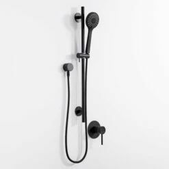 Luxe Shower & Riser Kit Matte Black