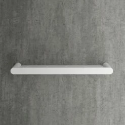 Luxe Silk Matte White Bathroom Shower Storage Shelf