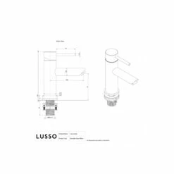 Luxe Silk Matte White Monobloc Basin Mixer Tap -LUSSO STONE Sales luxe silk matte white monobloc basin mixer tap p2363 46404 image