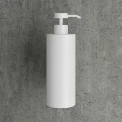 Luxe Silk Matte White Wall Mounted Soap Dispenser