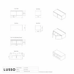 Luxor Bathroom Vanity Storage Cabinet 1000mm -LUSSO STONE Sales luxor bathroom vanity storage cabinet 1000mm p298 35996 zoom