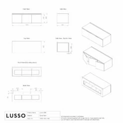 Luxor Bathroom Vanity Storage Cabinet 1200mm -LUSSO STONE Sales luxor bathroom vanity storage cabinet 1200mm p299 36081 zoom