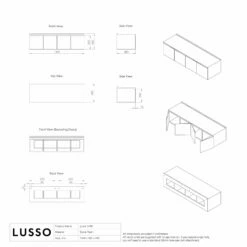 Luxor Bathroom Vanity Storage Cabinet 1400mm -LUSSO STONE Sales luxor bathroom vanity storage cabinet 1400mm p300 36082 zoom