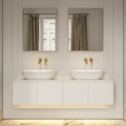 Luxor Bathroom Vanity Storage Cabinet 1600mm