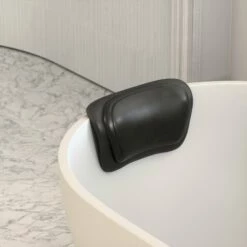 Luxury Soft Black Bath Headrest Pillow