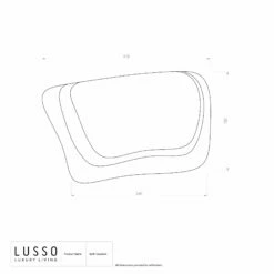 Luxury Soft White Bath Headrest Pillow -LUSSO STONE Sales luxury soft white bath headrest pillow p4453 25737 zoom