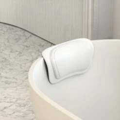 Luxury Soft White Bath Headrest Pillow