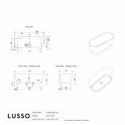 Marlborough Freestanding Stone Bath 1500mm -LUSSO STONE Sales marlborough freestanding stone bath 1500mm p69 41675 zoom