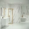 Mayfair Brushed Gold Shower Screen (All Sizes)