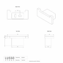 Mia Matte Black Robe Towel Hook -LUSSO STONE Sales mia matte black robe towel hook p989 14733 zoom